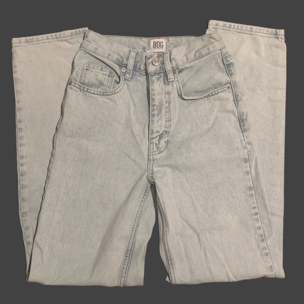 🌷BDG urban outfitters! high rise baggy mom jeans light blue, size 24 (0)
